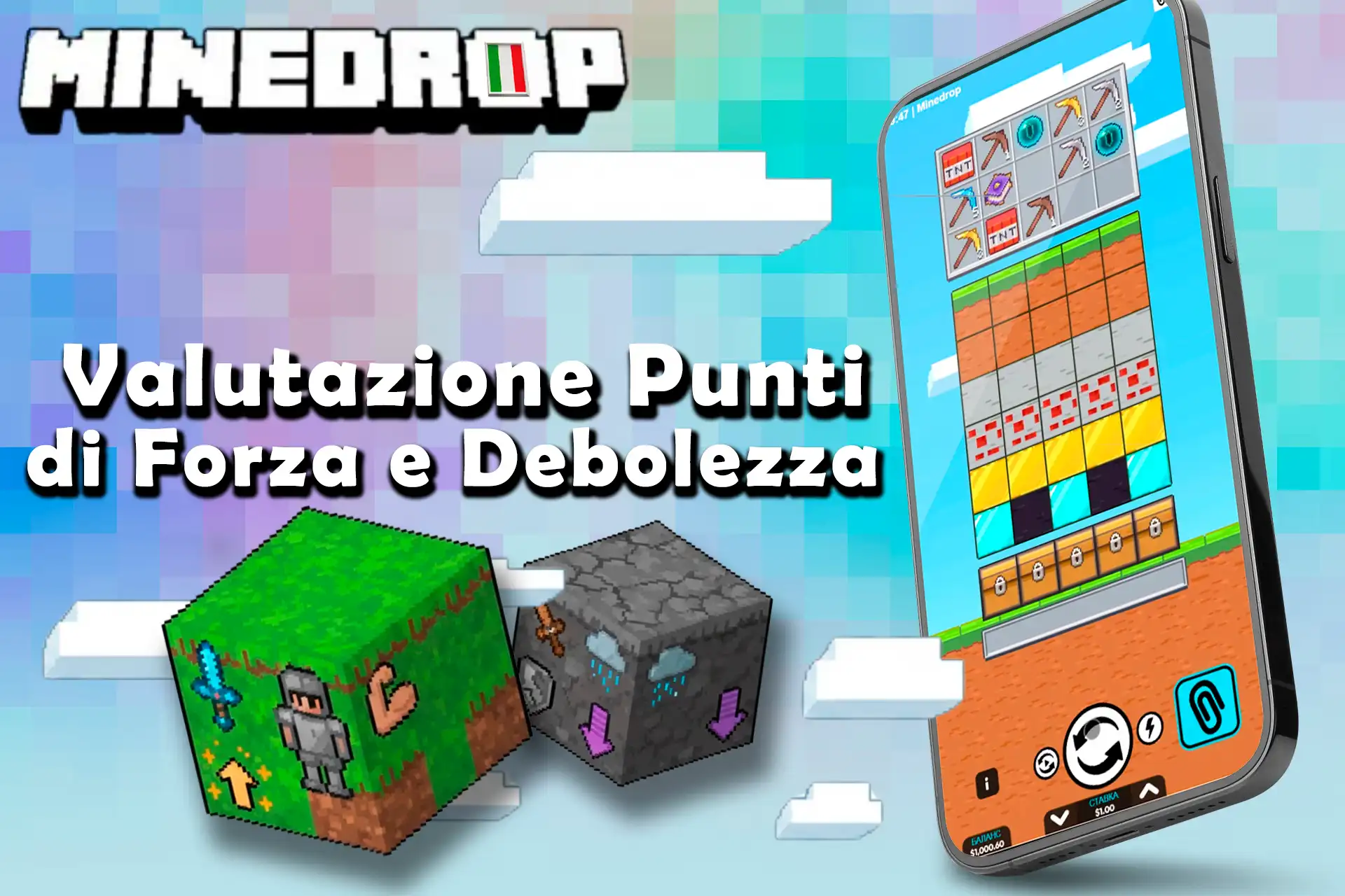 Aspetti che determinano l'impressione generale dell'utilizzo di Slot MineDrop